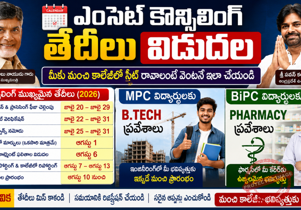 AP EAPCET 2026 Counseling dates, web options process, and document verification complete details